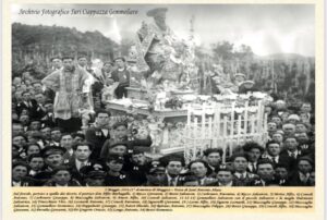Festa di Sant'Antonio Abate a Nicolosi - Foto d'apoca (anno 1936)